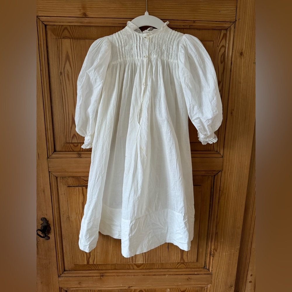 Antique Baby Cotton Christening Gown